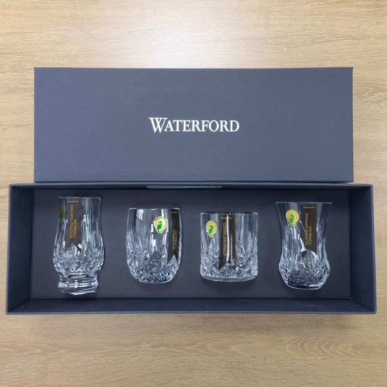 Waterford沃特福德Lismore鉴赏家系列威士忌酒杯4支装礼盒送礼