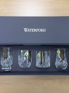 Waterford沃特福德Lismore鉴赏家系列威士忌酒杯4支装礼盒送礼