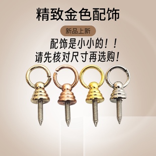 带环小塔头葫芦镶铜口圣诞节小挂件灯笼桃核菩提沉香吊坠钥匙扣