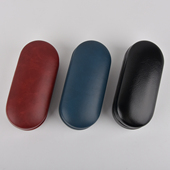 双层手工双瓶近视镜框眼镜盒创意双用光学眼睛伴侣盒子 耐用抗压