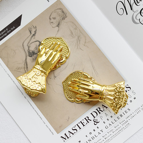 米诺复古金色夹子书夹手账夹