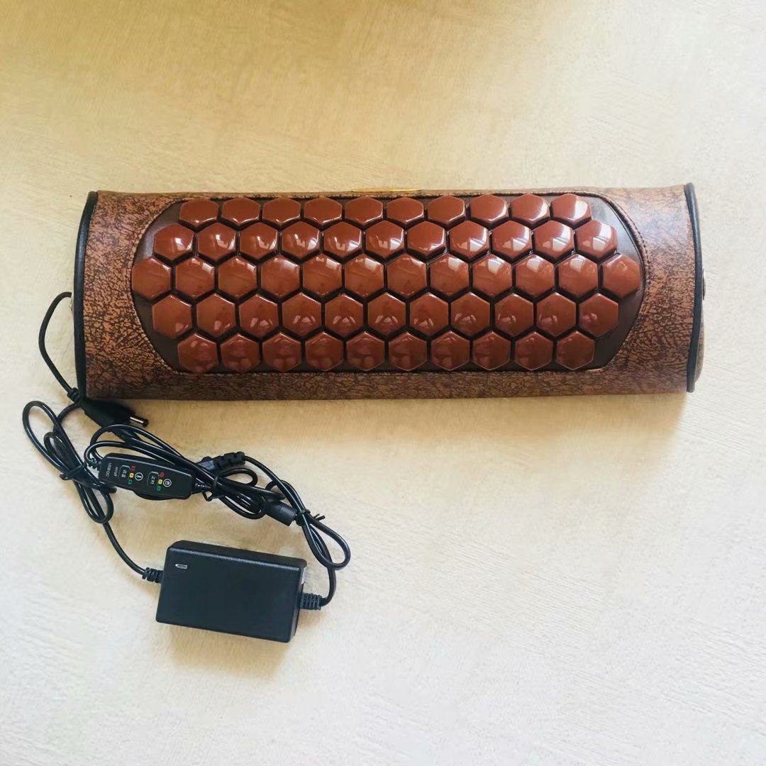 体验店同款正品托玛琳颈椎加热防护枕颈部枕麦饭石温热锗石单人枕