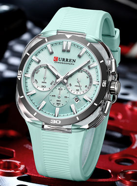 CURREN 8502正品手表男士机械风运动学生防水夜光石英新款送礼物