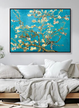 梵高星空向日葵杏花名画可定制