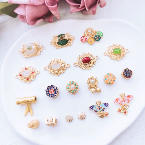 沙金彩色串珠隔珠DIY手作材料