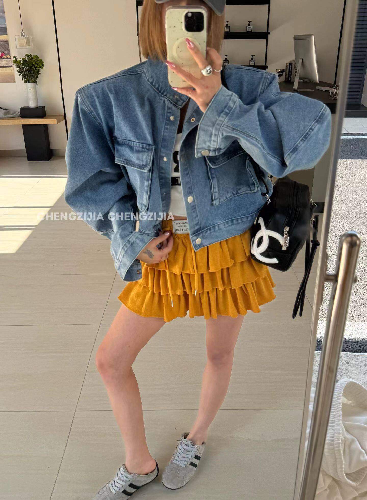 韩国东大门2026春季新款时尚宽松百搭短款牛仔外套