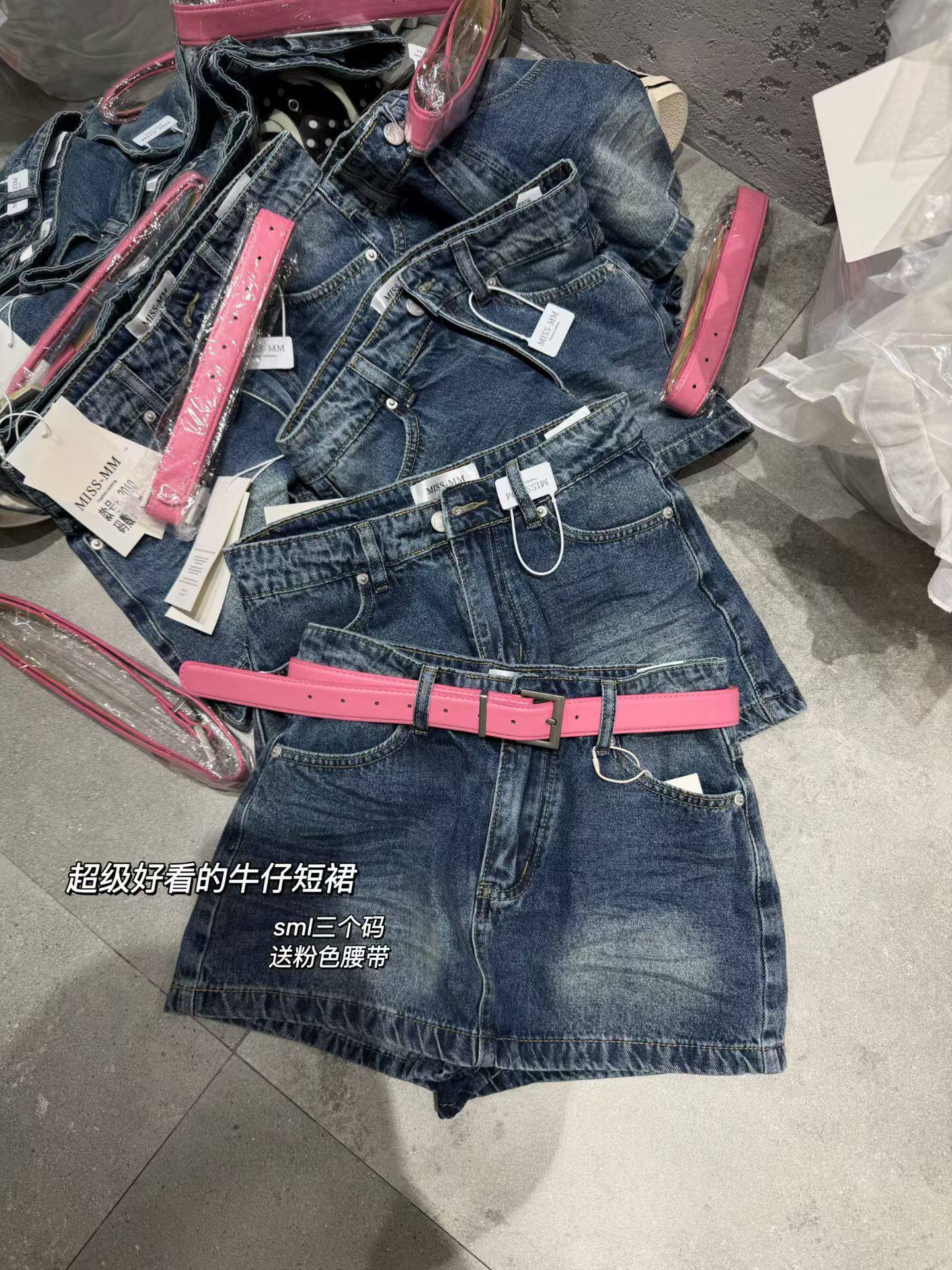 韩国东大门2026夏季新款时尚百搭修身显瘦牛仔半身裙短裙
