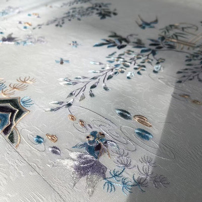 鸣皋堂制衣春江燕绣花片