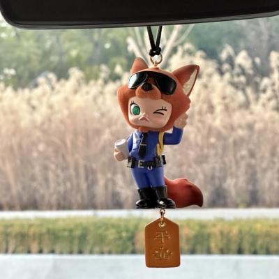 泡泡玛特疯狂动物城Molly车挂