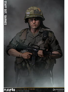 Damtoys 1/6 野战排Platoon 越战美军 巴恩斯中士DMS045 定金