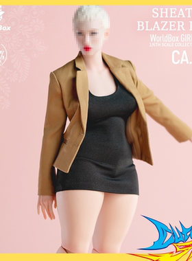 worldbox 1/6 大码女孩 女素体AT218 低胸裙西装CA023 定金