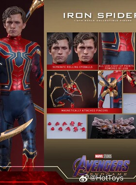 HT Hottoys 1/6 复仇者联盟4 钢铁蜘蛛侠 MMS761 现货