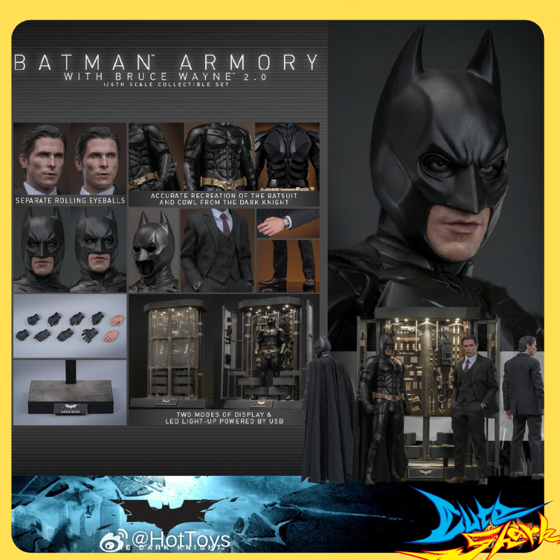 HT HOTTOYS1/6 蝙蝠侠 装甲库 布鲁斯 韦恩2.0 MMS750 补款
