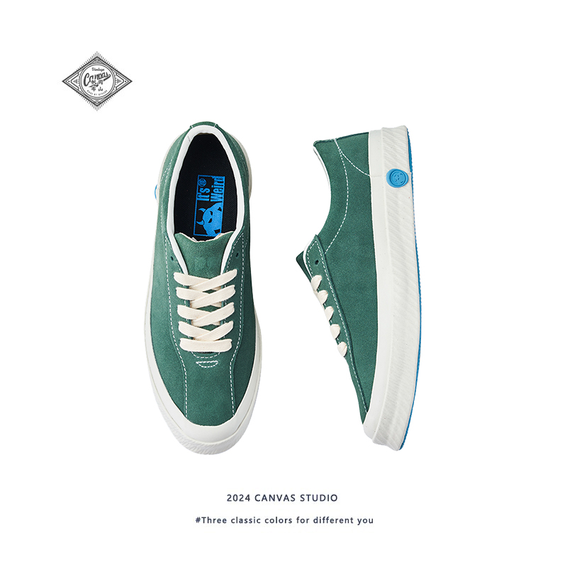 系带休闲滑板鞋英伦极简风格低帮