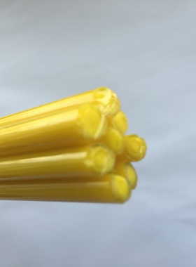 现货 p67柠黄色灯工手工琉璃制作加工棒caution
