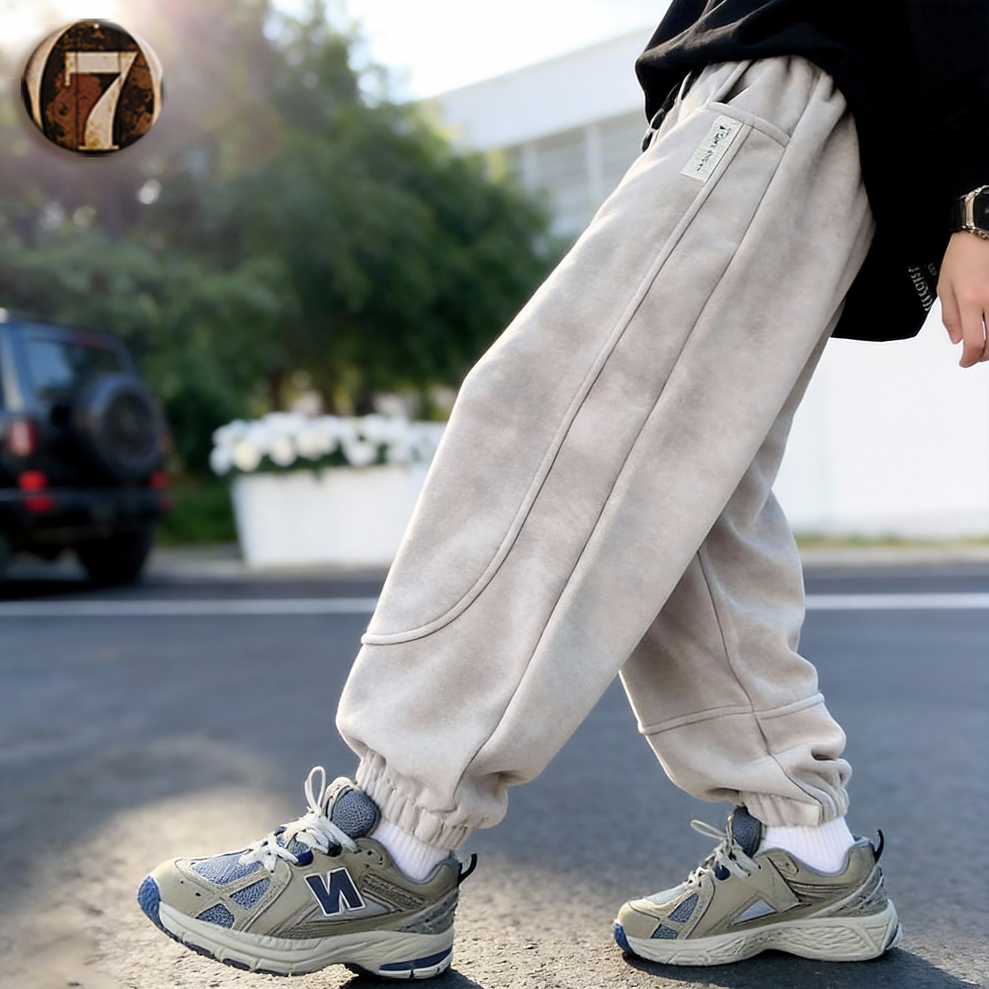 潮童裤子2026春季新款儿童束脚卫裤男女童宽松休闲长裤扎染运动裤,童装/婴儿装/亲子装,裤子,淘宝优惠券,粉丝福利购,淘宝优惠卷