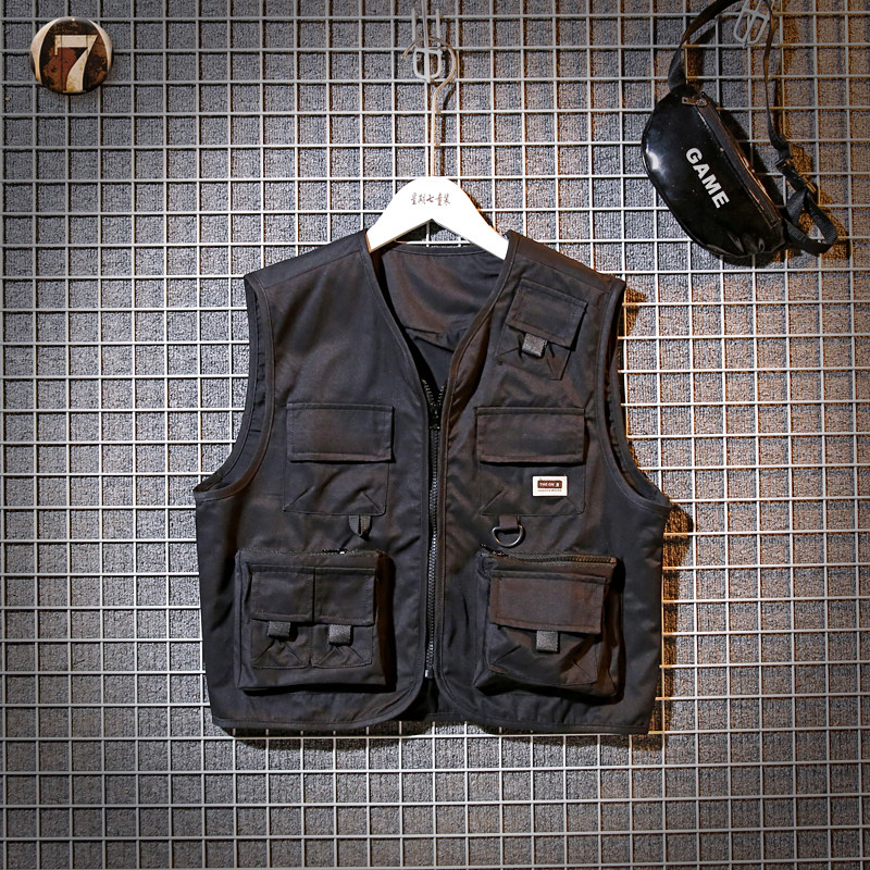 童装工装马甲2024春秋款儿童机能多口袋帅气坎肩男童纯棉背心外套,童装/婴儿装/亲子装,马甲,淘宝优惠券,粉丝福利购,淘宝优惠卷