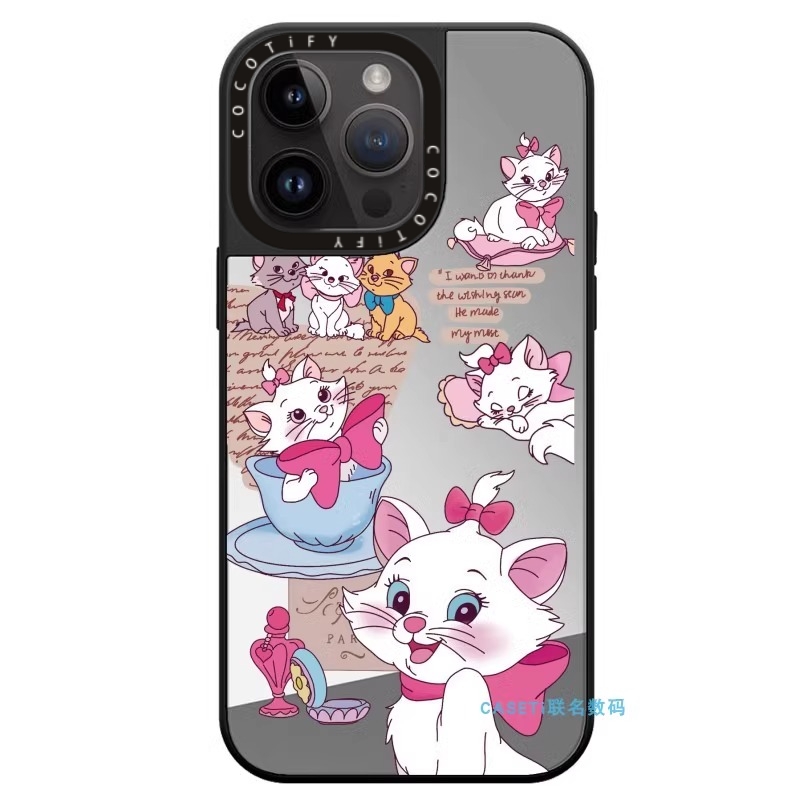 赵露思同款粉色玛丽猫手机壳