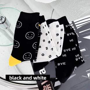 棉质简约手工缝制黑白色系中性短袜 2026新款 2220 RUE 920HENNY