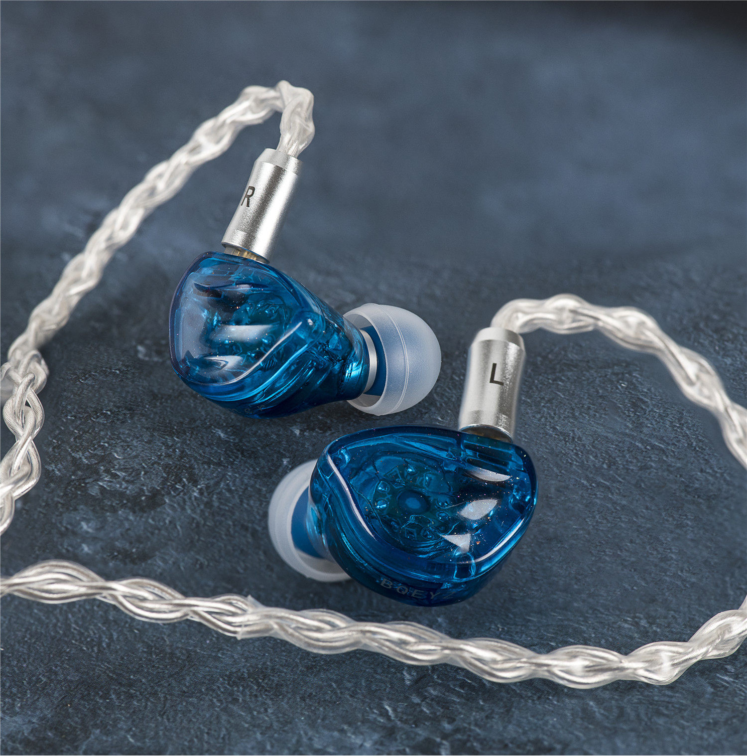 bqeyz summer圈铁压电陶瓷动铁监听耳机女毒透明