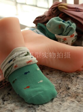 31码小脚丫假脚真人倒模小码脚仿真足模网店拍照丝袜H31两色