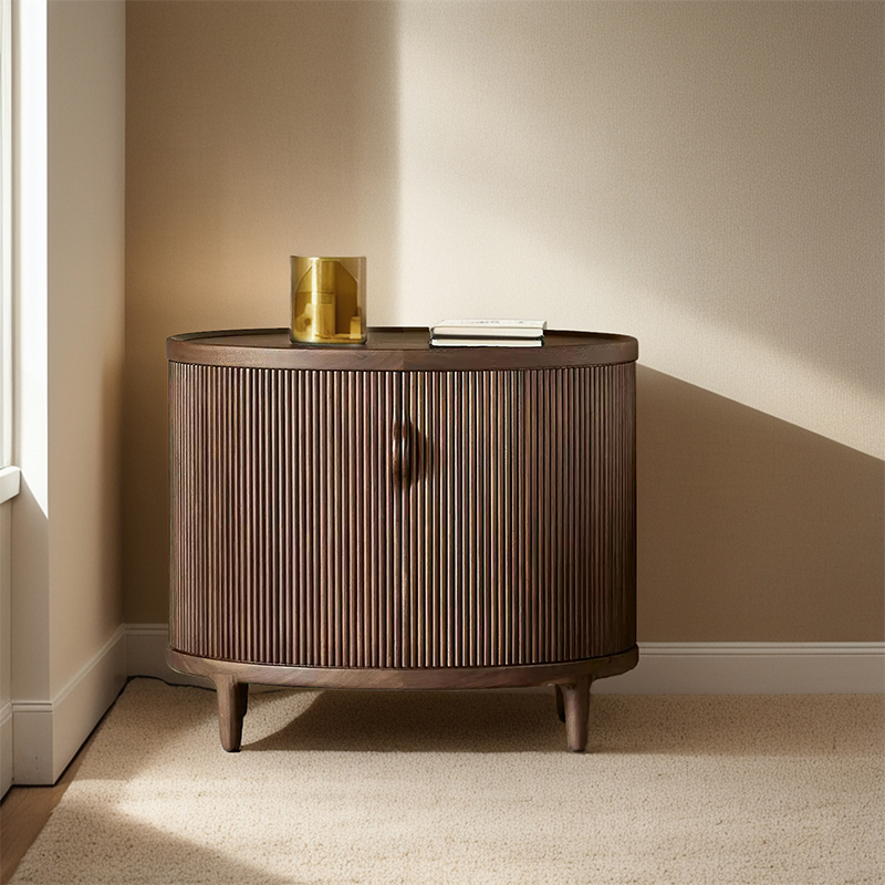 定制木朵朵黑胡桃现代简约床头柜