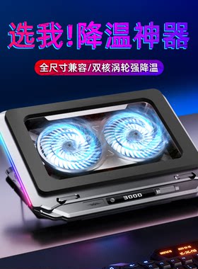 笔记本电脑压风式散热器半导体制冷底座降温静音风扇散热神器D17