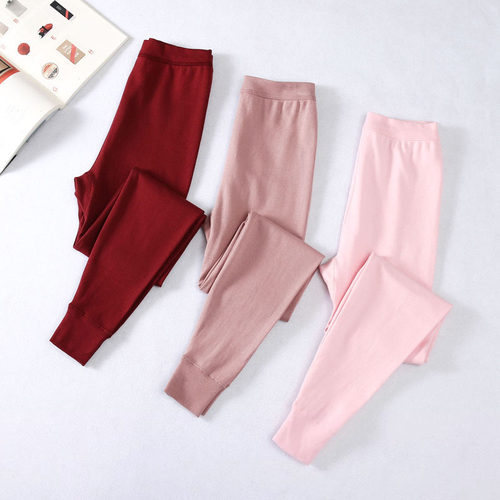 三枪秋裤女全棉宽松透气保暖裤