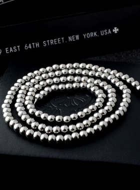 日韩版个性圆珠链项链古天乐同款