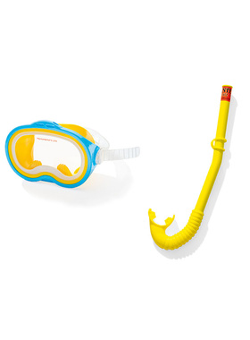 包邮正品INTEX55942游泳泳具面具 泳镜+呼吸管儿童水上用品潜水镜