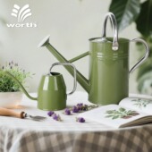 沃施worth浇花水壶浇水壶长嘴浇花壶花园简约不锈钢把手长嘴壶