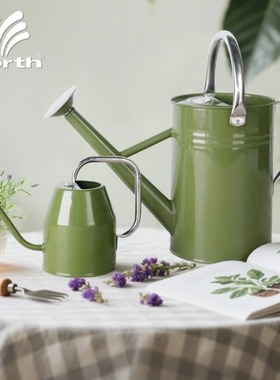 沃施worth浇花水壶浇水壶长嘴浇花壶花园简约不锈钢把手长嘴壶