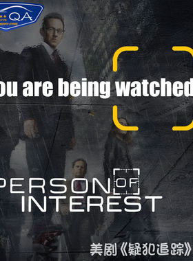 POI疑犯追踪Youarebeingwatched反光车贴摩托车身后窗玻璃装饰贴