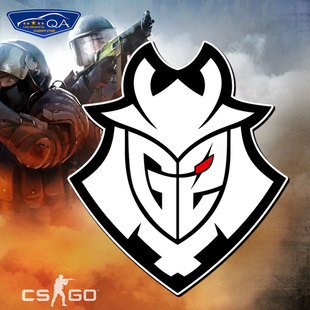 csgo反恐精英G2Heroic游戏反光车贴电动摩托车身贴装 饰贴