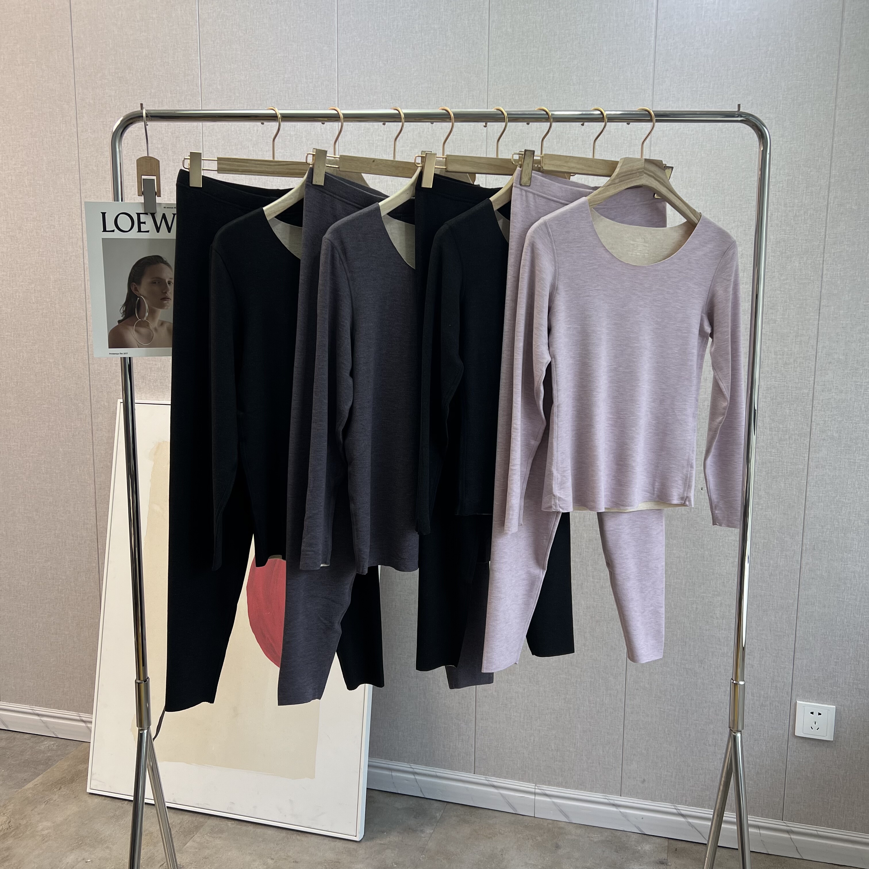 外单定织面料~含山羊绒和真丝~舒适保暖套装男女圆领内衣秋衣裤冬