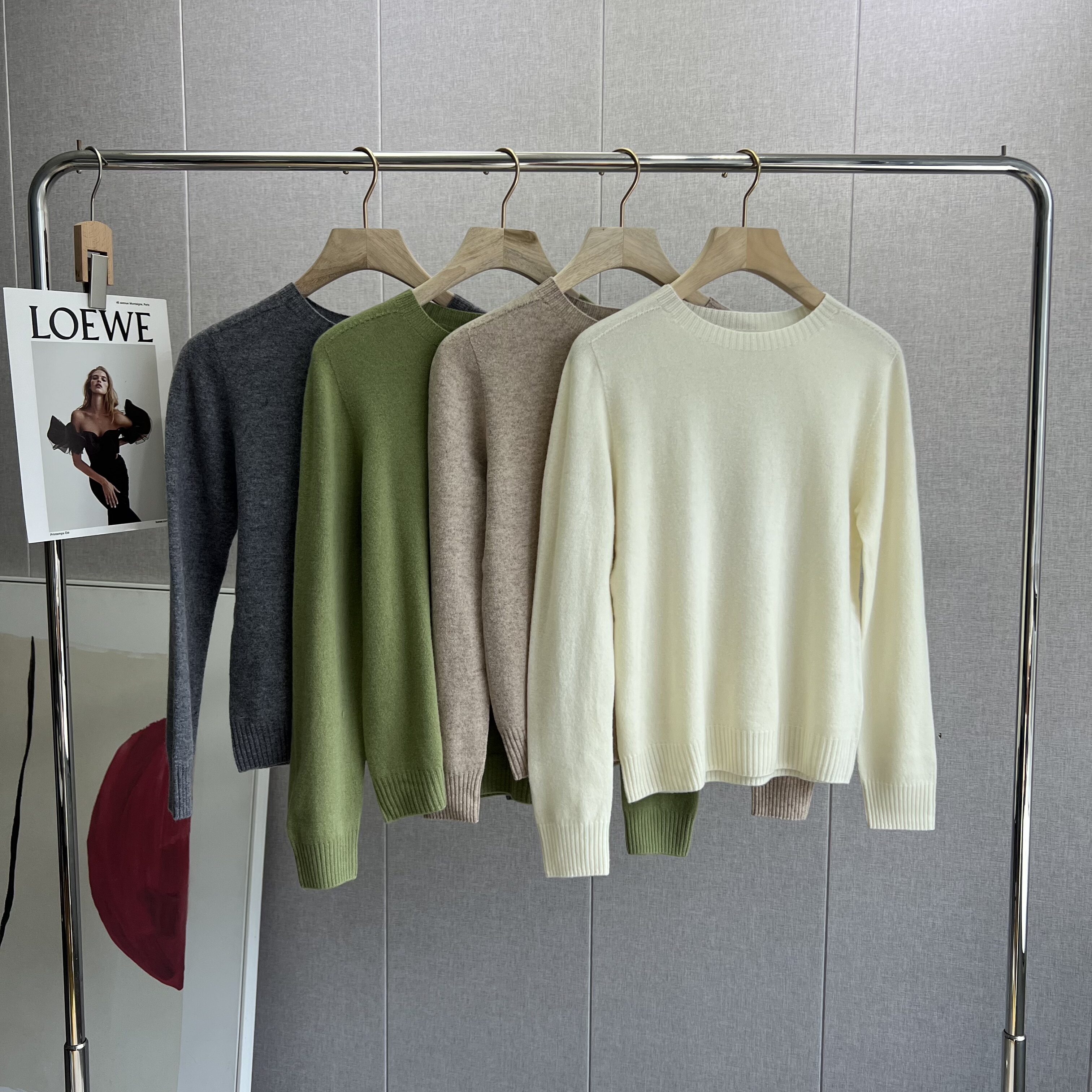 简约生活从一件极简风圆领毛纯色经典轻松穿出高级感毛衣针织衫