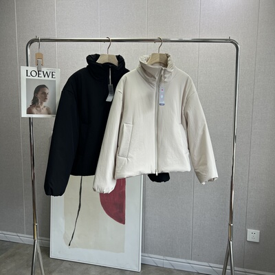 柜上1500！鼎级雾感薄质尼龙面料！3M棉宽松棉服立领外套25年秋冬