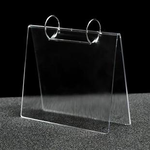 工厂批发商务678寸V型仿亚克力水晶台历架 定制创意DIY桌面台历座