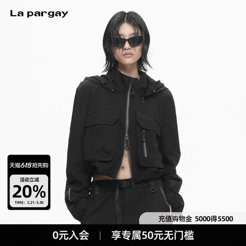 Lapargay机能风连帽工装夹克