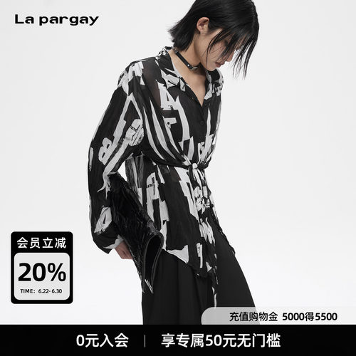 Lapargay轻薄透气雪纺上衣
