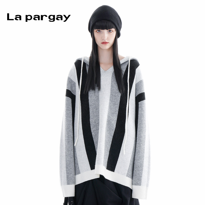 lapargay连帽针织衫领券满减