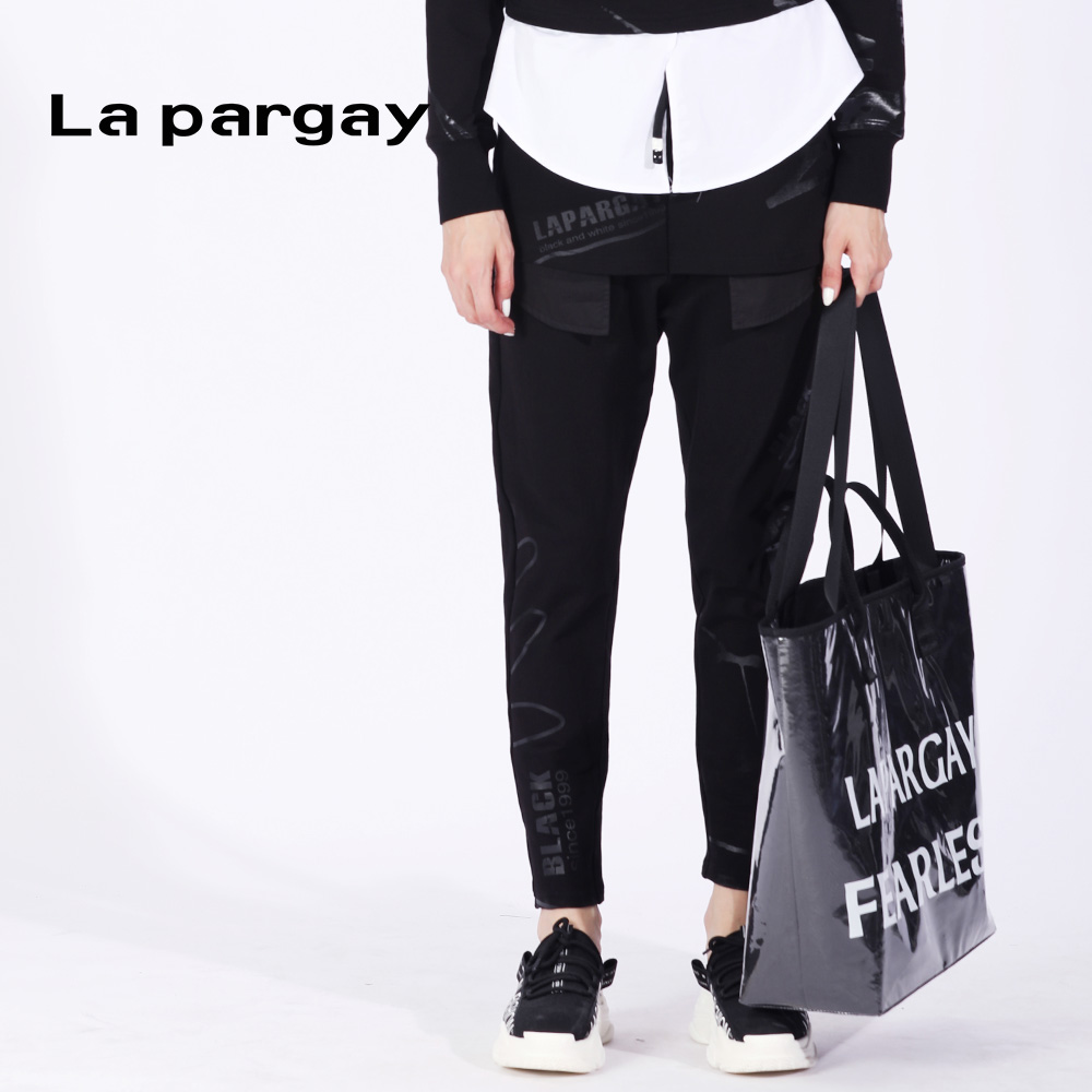 新款女装黑色休闲直筒裤显瘦