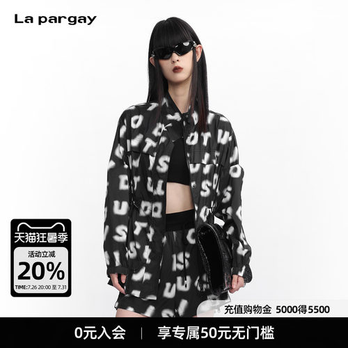 La pargay 【A to Z】印花宽松中长款外套 街头艺术 L75301304V
