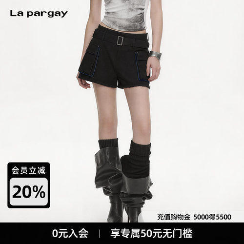 Lapargay直筒工装休闲短裤