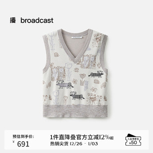 女25夏新款 Larson联名系列提花针织衫 BDS2SD2105 Lisa 播商场同款