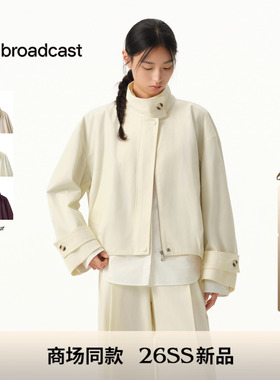 【天丝精梳棉】播商场同款摩登复古风短外套女26春新款BDT1WD1180