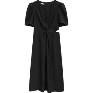 播黑色连衣裙女商场同款夏季新款气质法式茶歇裙BDR2LD1516