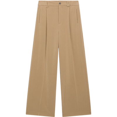 播高腰醋酸休闲裤女夏季气质通勤西装长裤DDR2KD5424