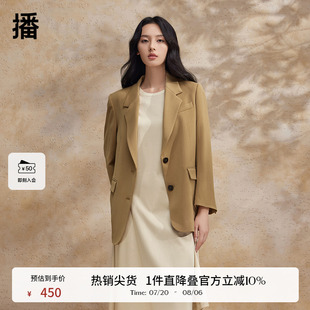 西服上衣DDR2XD5417 播西装 外套女夏季 新款 气质休闲薄款