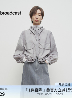 播商场同款运动风轻薄夹克短外套女春季新款慵懒上衣BDS1WD1185